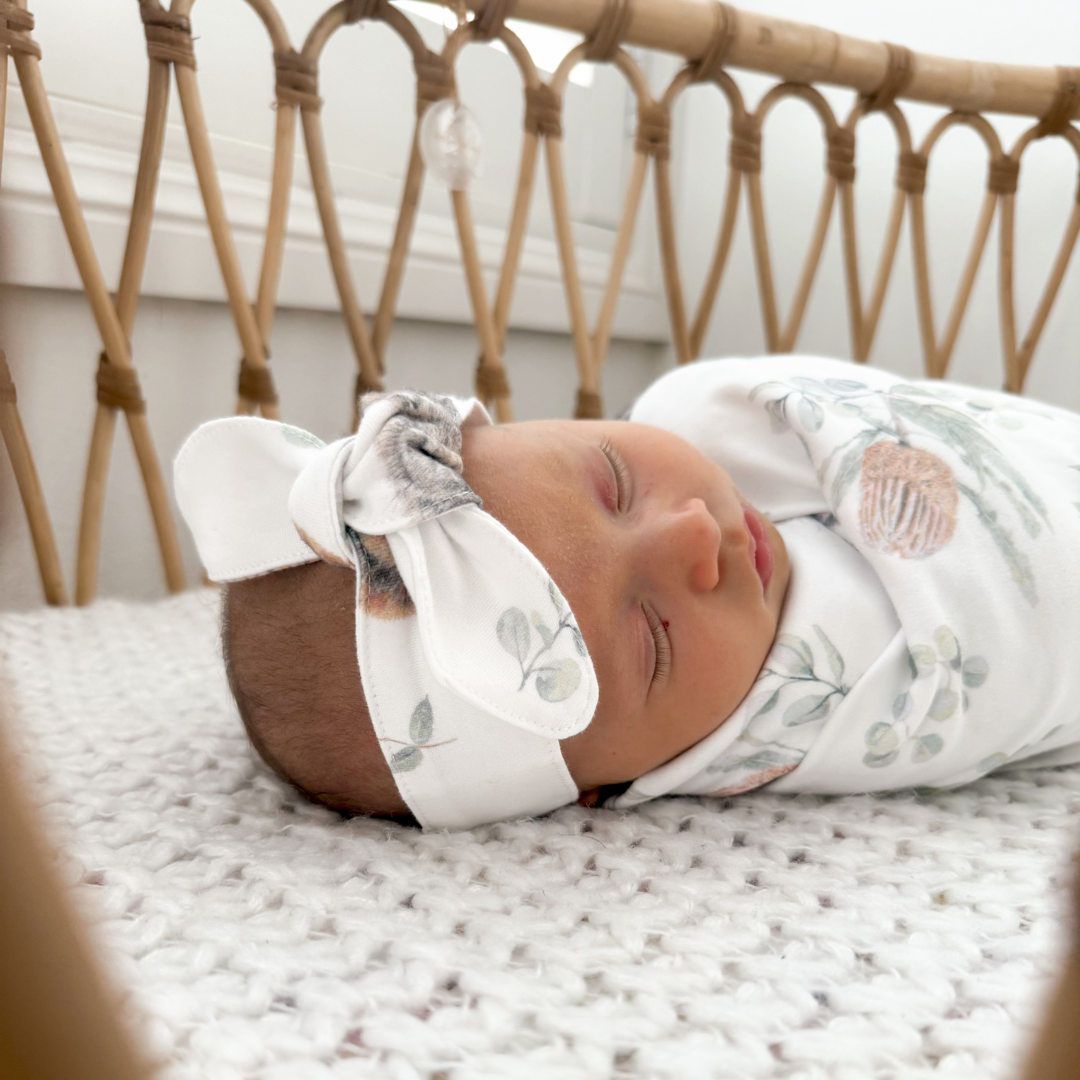 Australiana Jersey Swaddle & Beanie