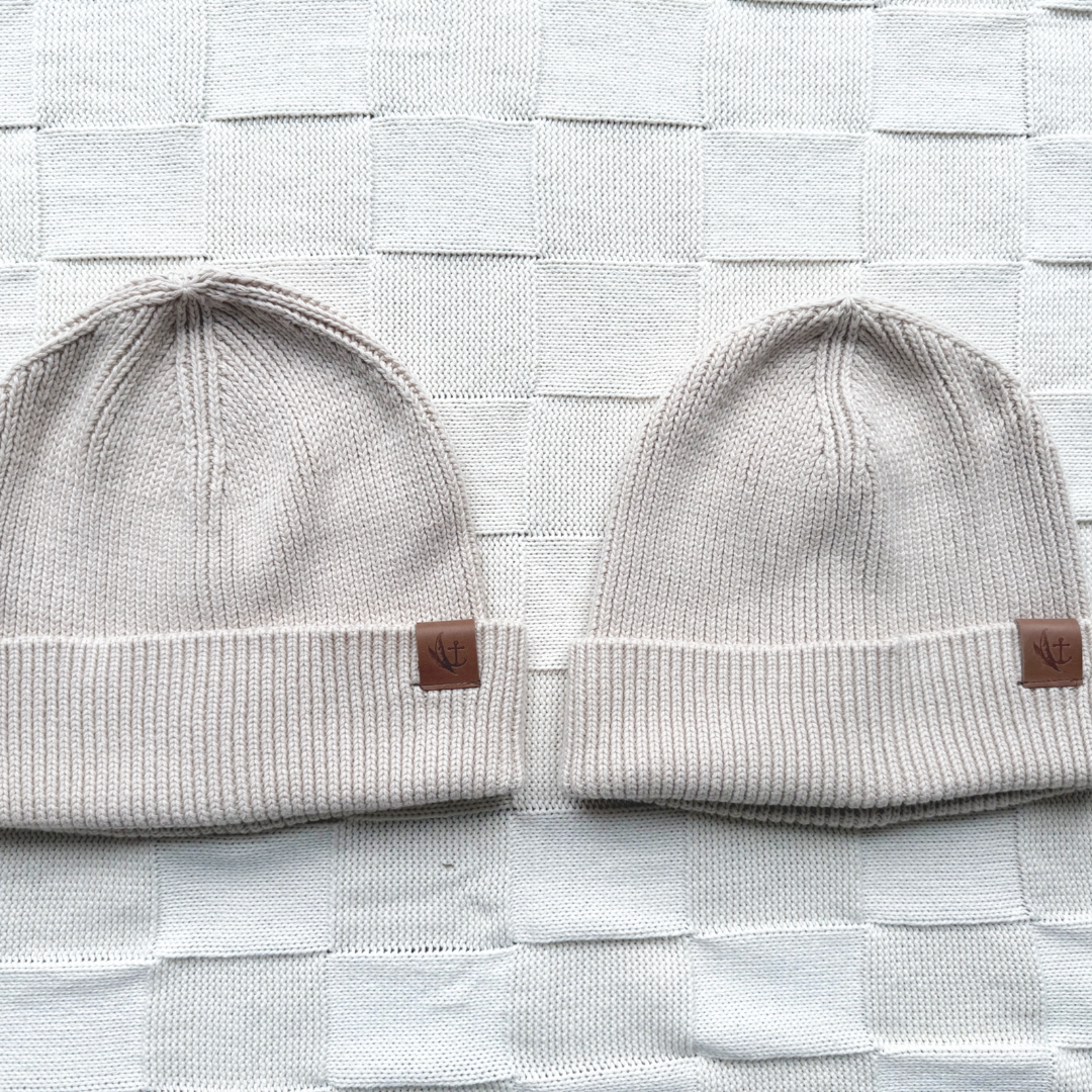 Cotton Beanies - Sand