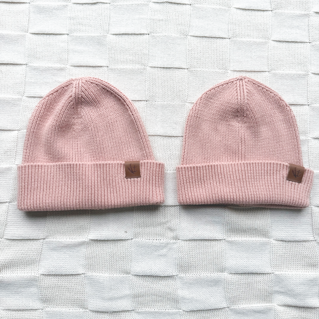 Cotton Beanie - Blush