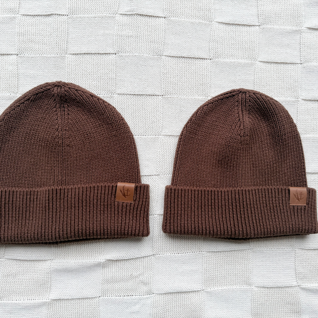 Cotton Beanie - Chocolate