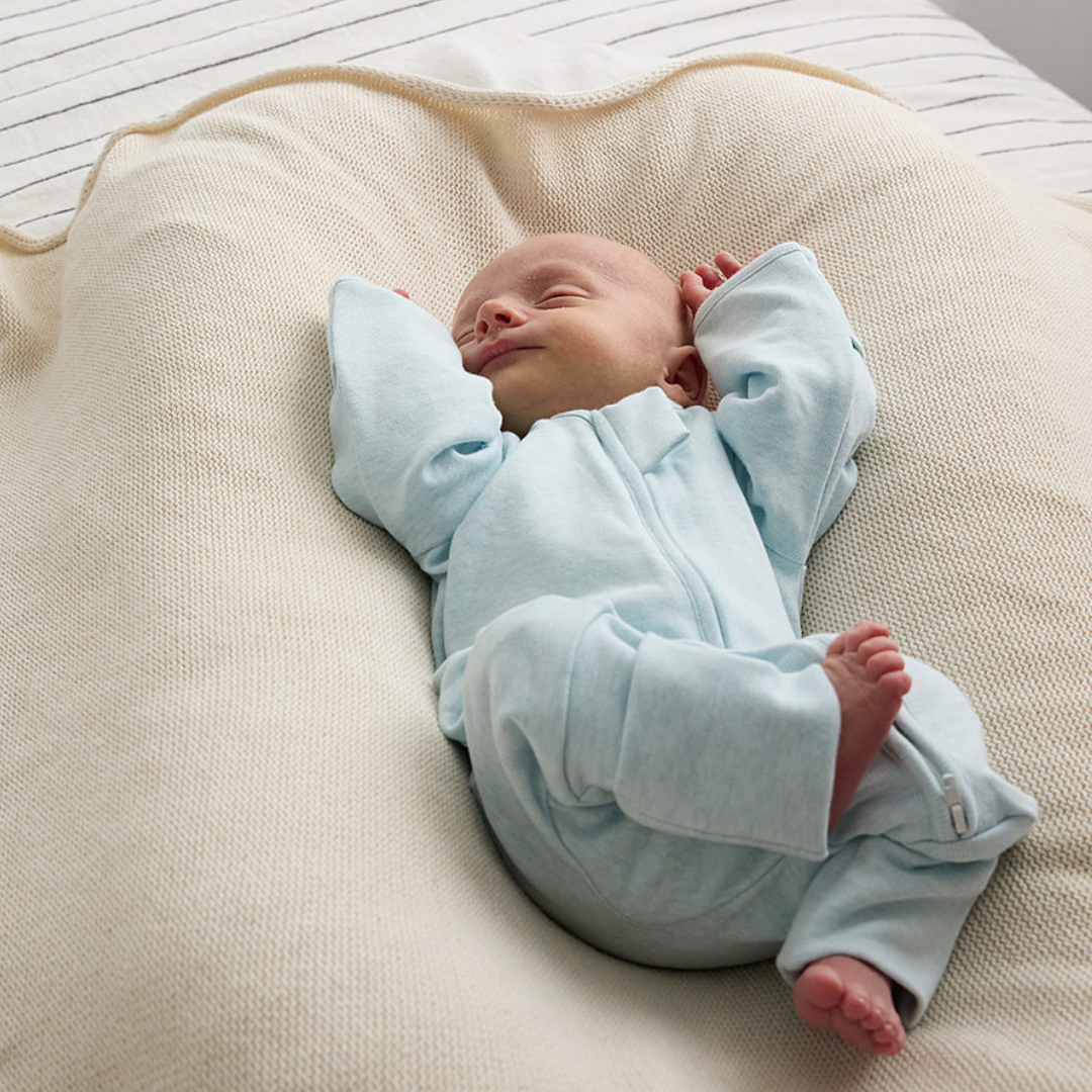 Warm Zippy Romper - Sky Blue