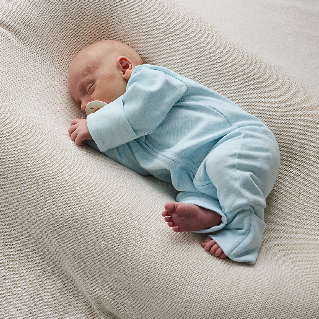 Warm Zippy Romper - Sky Blue