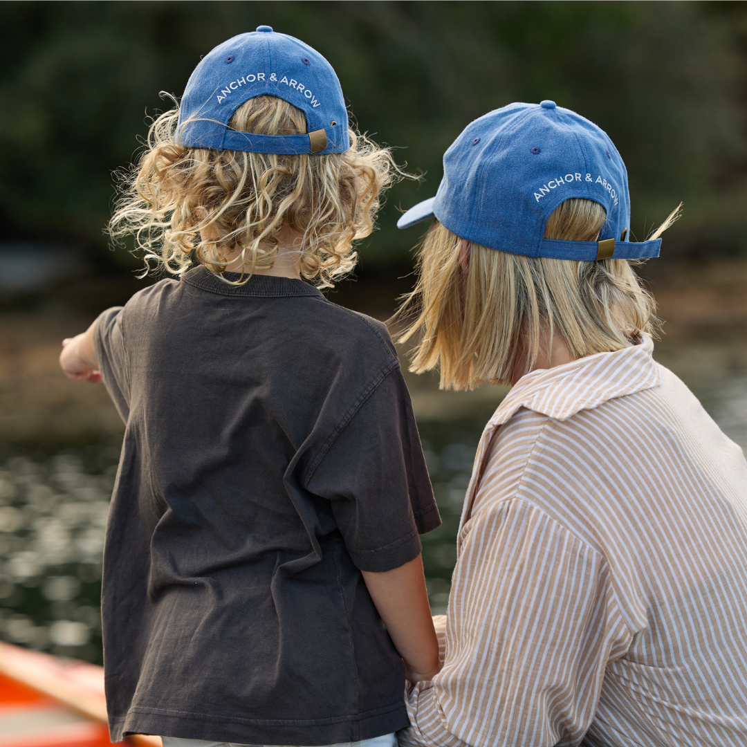 Matching Sun Cap Bundle - Stonewash Blue