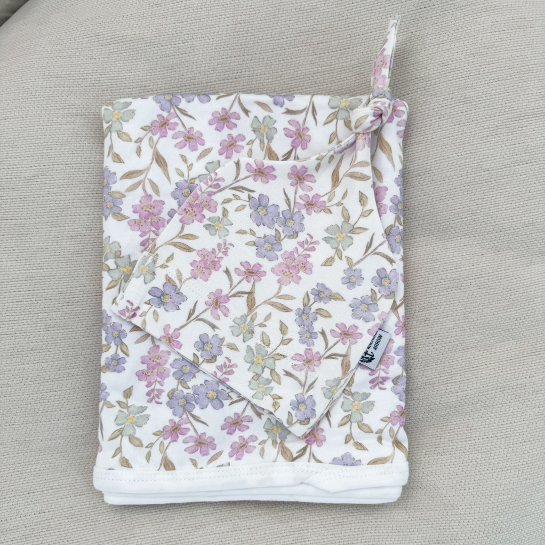 Daisy Dreams Jersey Swaddle & Beanie