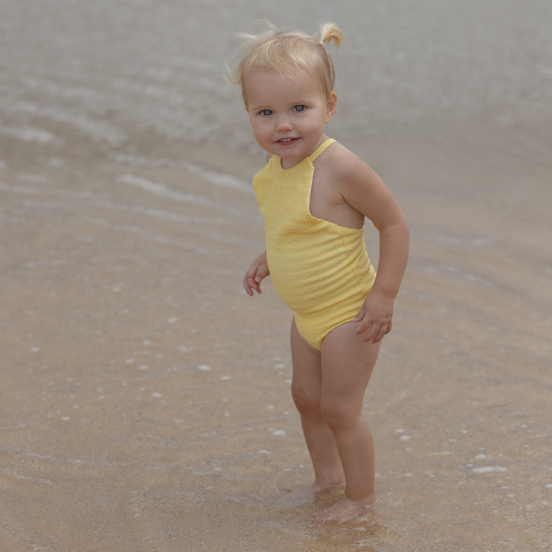 Daisy Crinkle One Piece - Mango