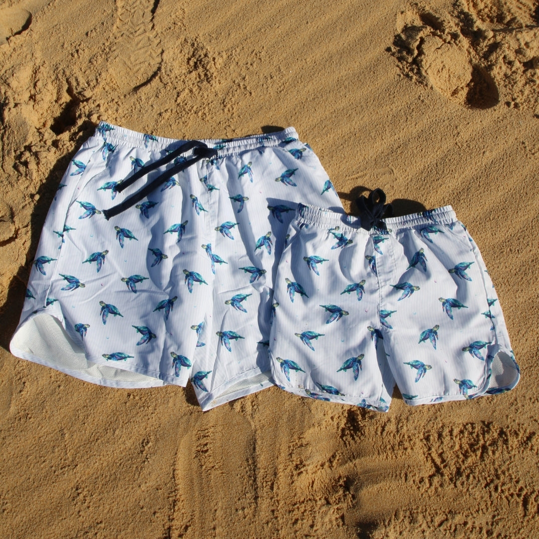 Matching Archie Board Short - Sea Turtle