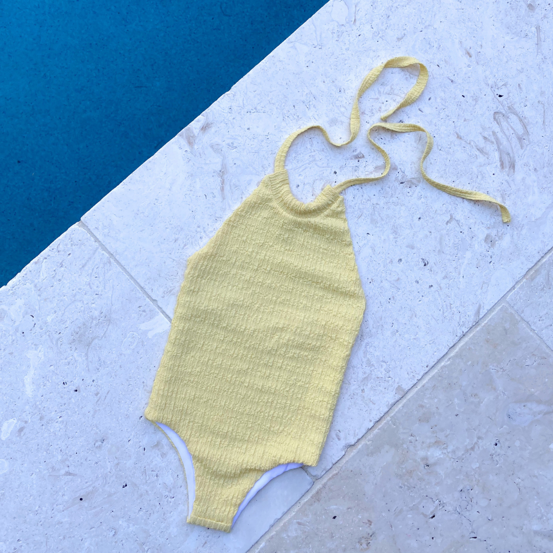 Daisy Crinkle One Piece - Mango