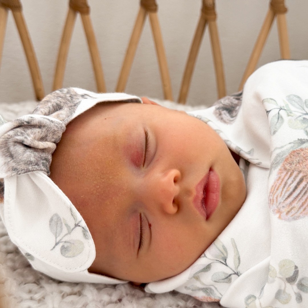 Australiana Jersey Swaddle & Beanie