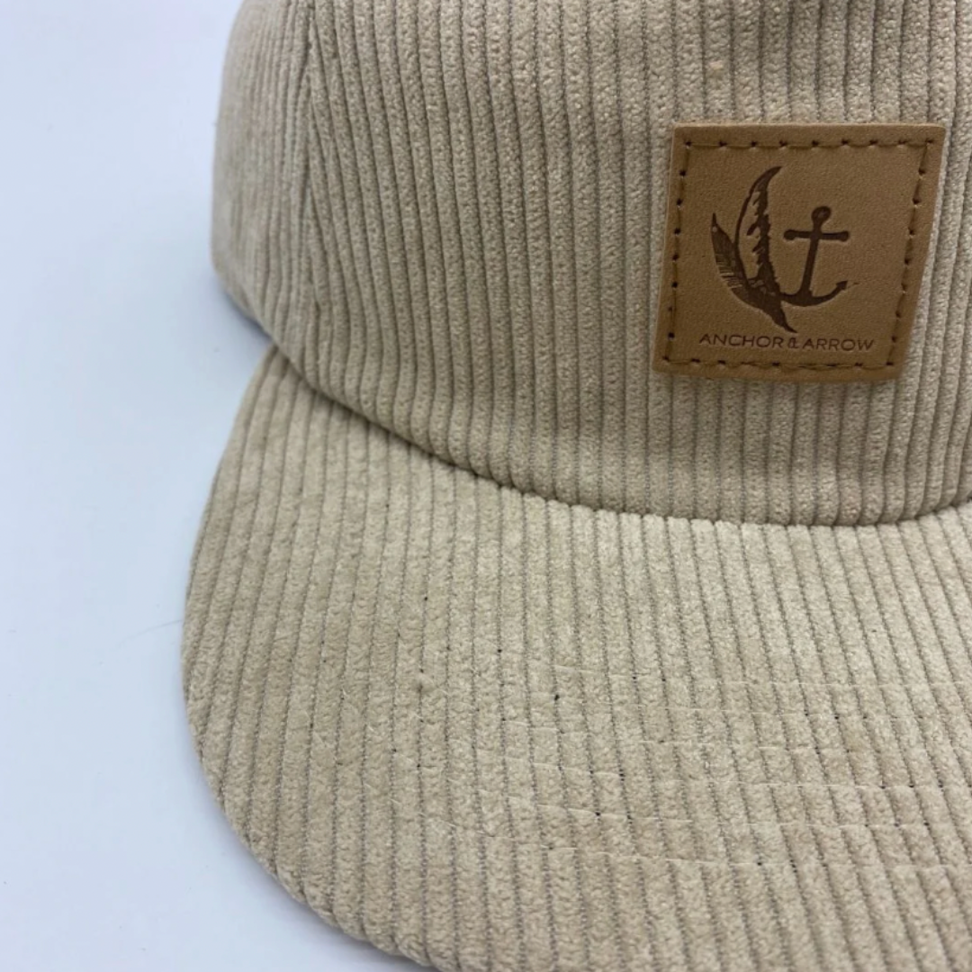 Matching Corduroy Cap Bundle - Sand