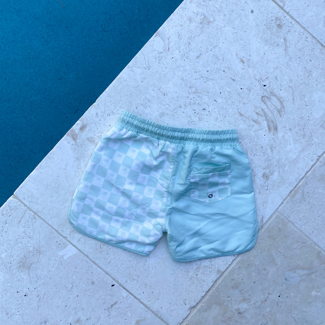 Archie Board Short - Mint Palm