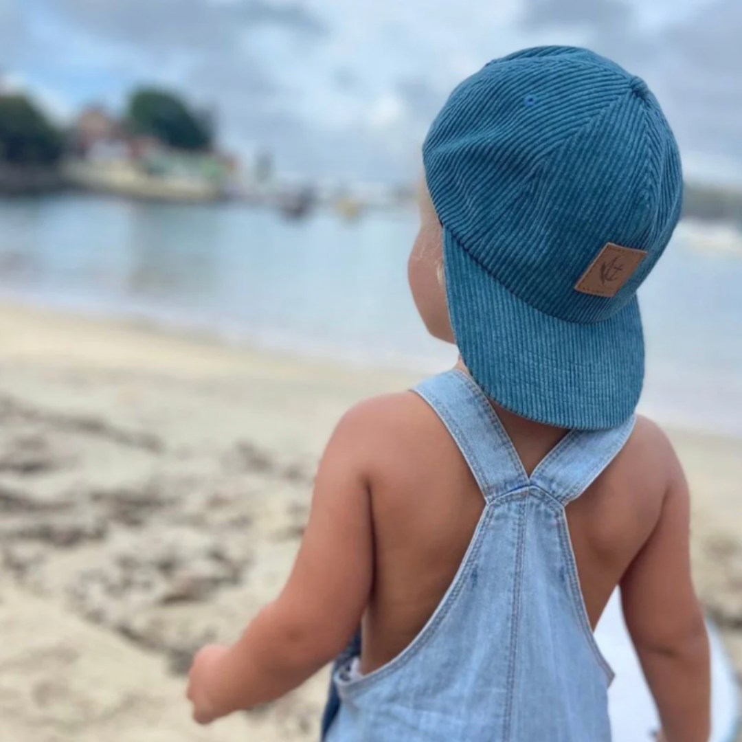 Matching Corduroy Cap Bundle - Teal