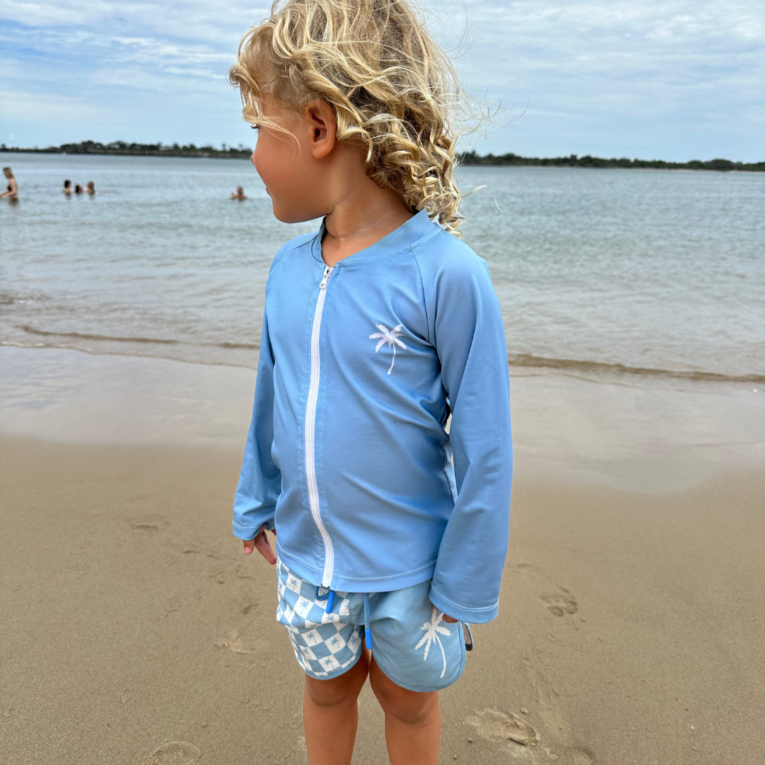 Archie Rash Vest - Ocean