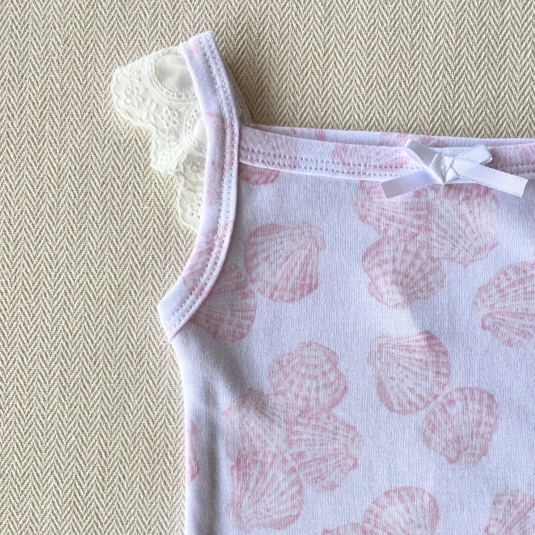 Frill Bodysuit - Seashell