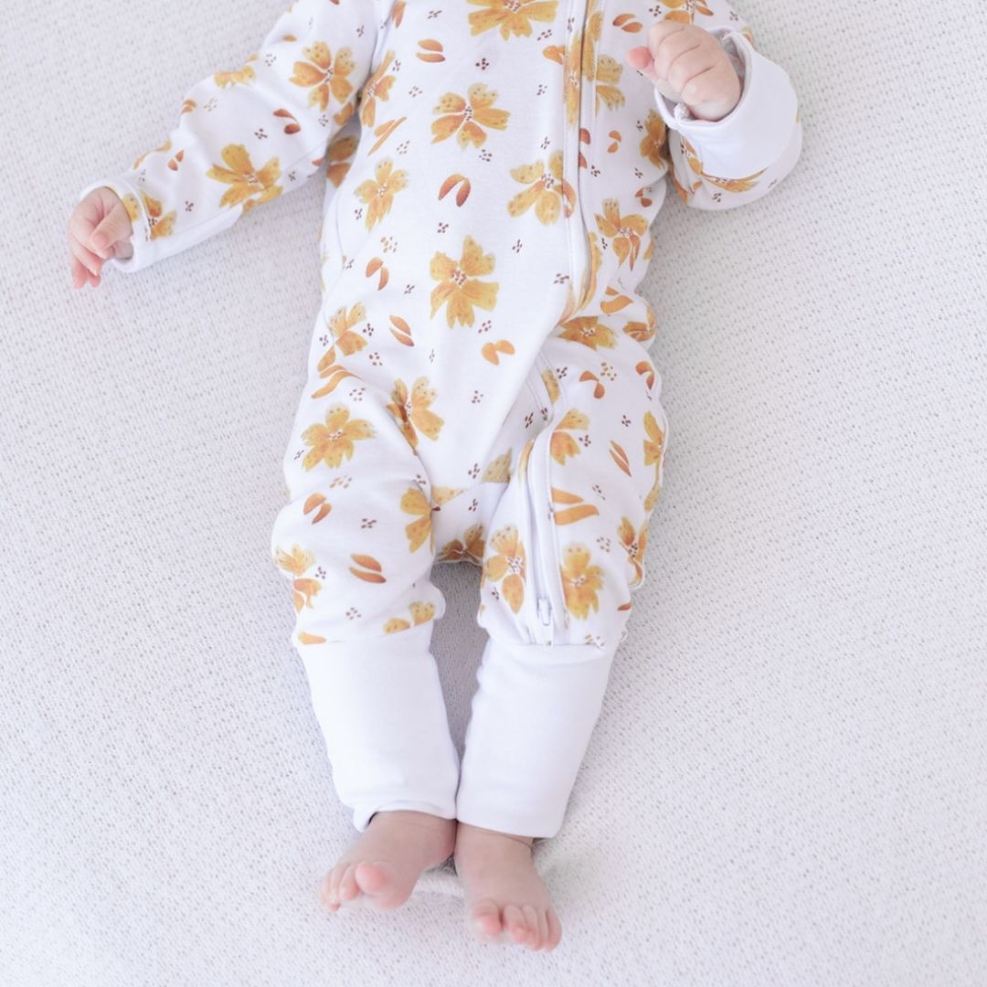 Long Zippy Romper - Summer Blooms