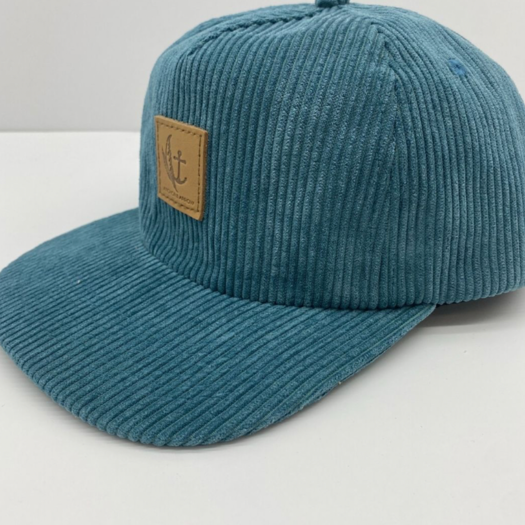 Matching Corduroy Cap Bundle - Teal