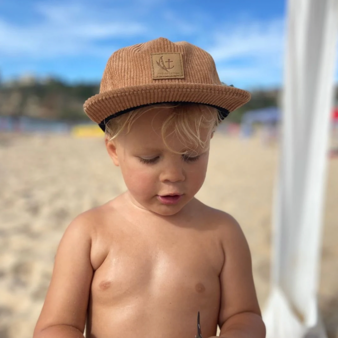 Matching Corduroy Cap Bundle - Toffee