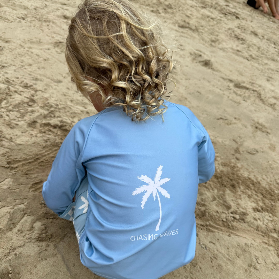 Archie Rash Vest - Ocean