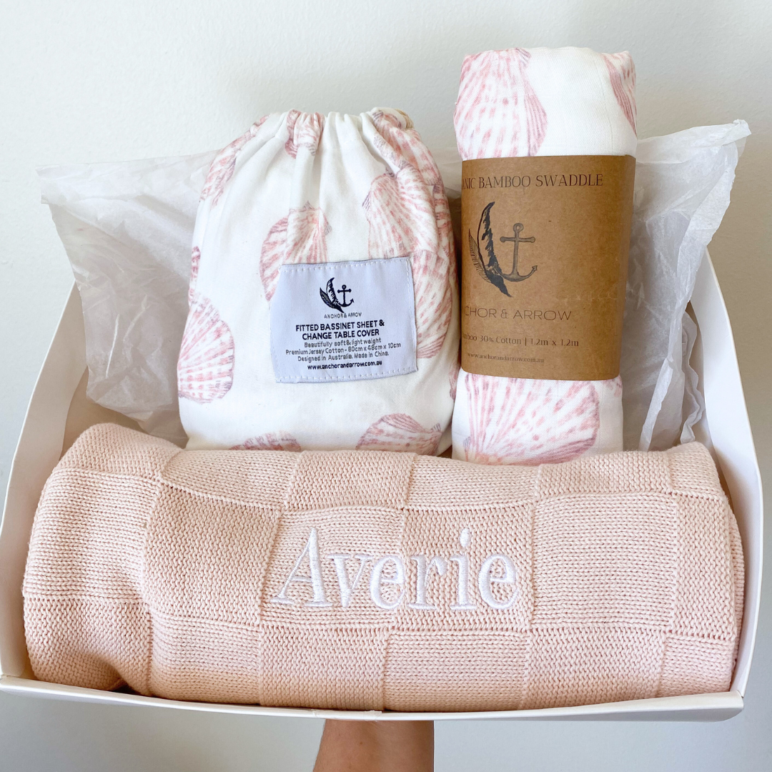 Personalised Baby Gift Set - Pink