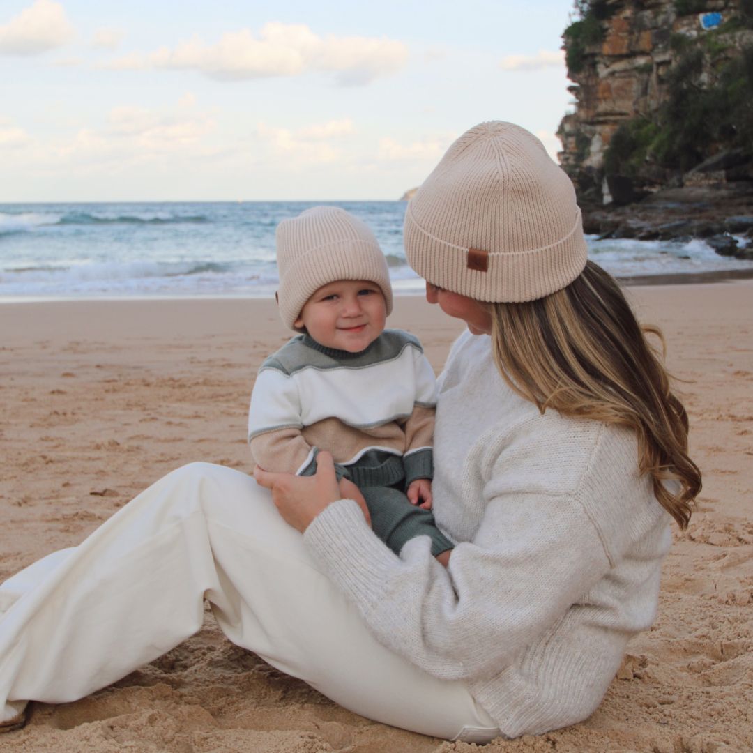 Cotton Beanies - Sand