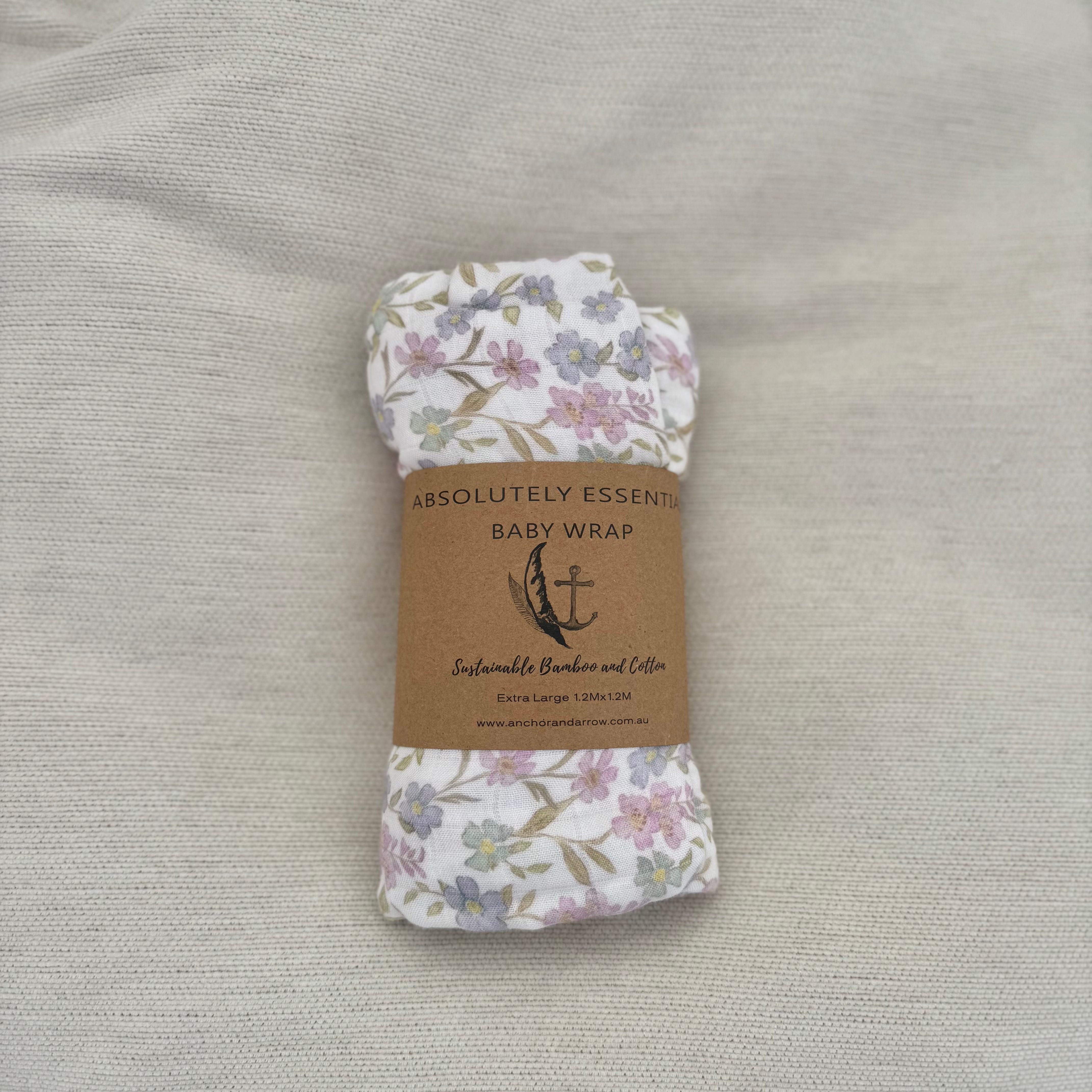 Organic Bamboo Cotton Swaddle - Daisy Dreams