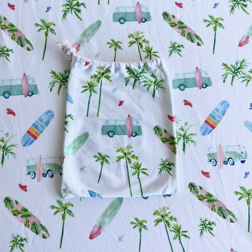 Jersey Cotton Cot Sheet - Chasing Waves