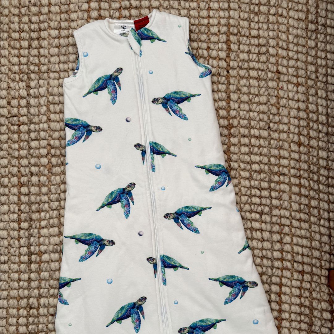 2.5 TOG Sleeveless Cotton Sleeping Bag - Sea Turtles