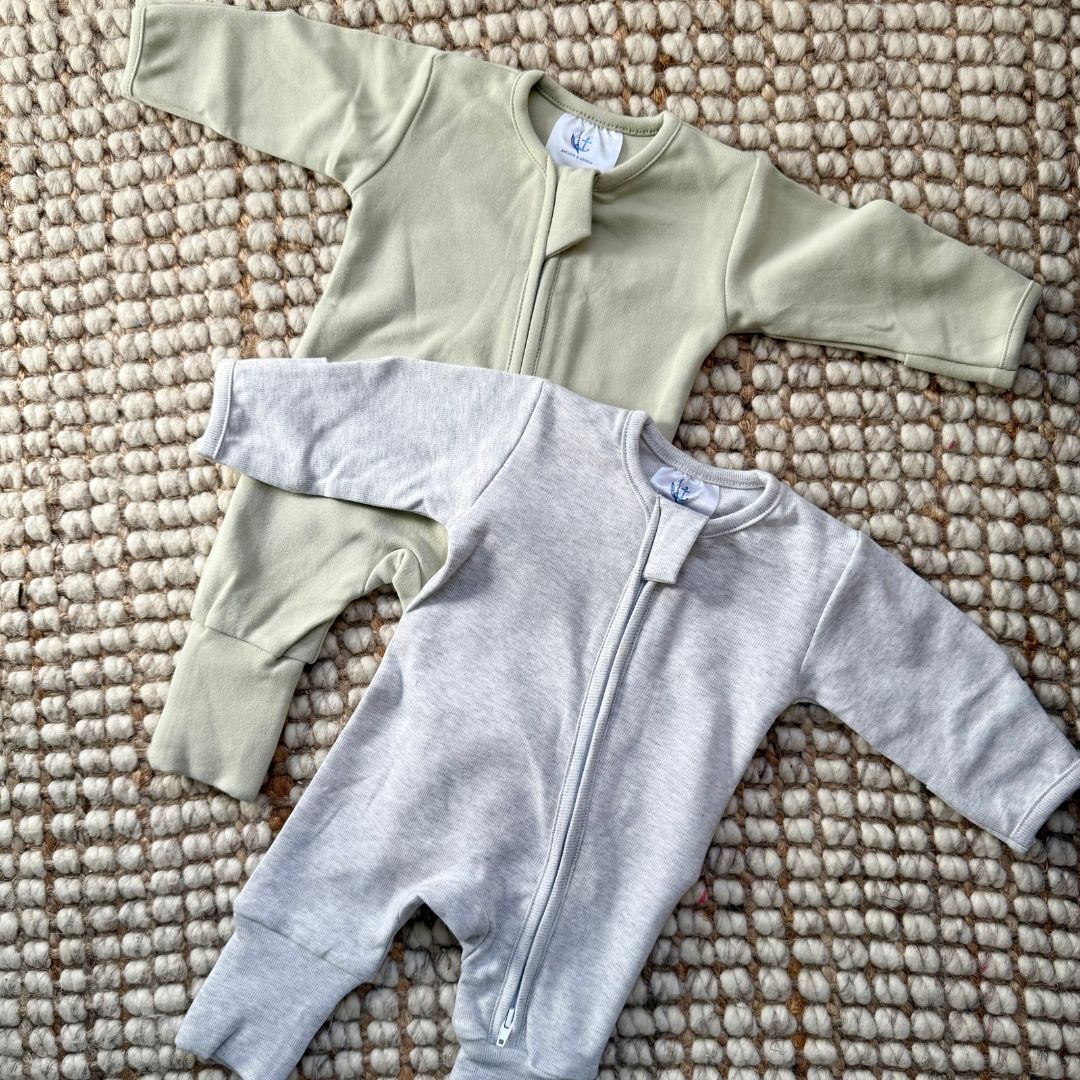 Warm Zippy Bundle - Sage/Grey