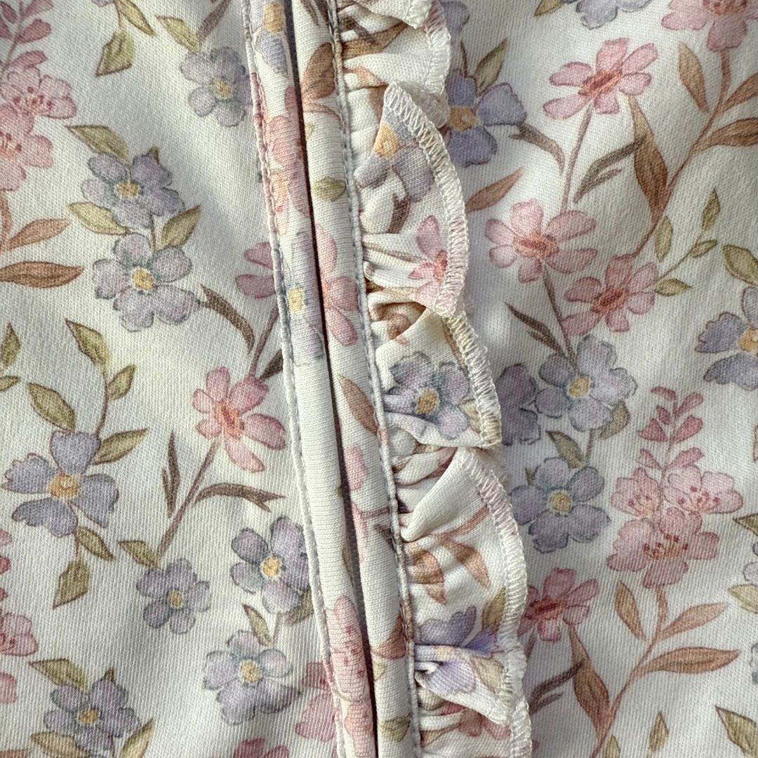 Frill Long Zippy Romper - Daisy Dreams