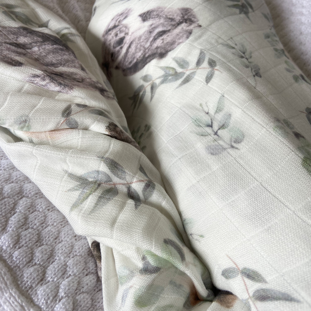 Organic Bamboo Cotton Swaddle - Australiana