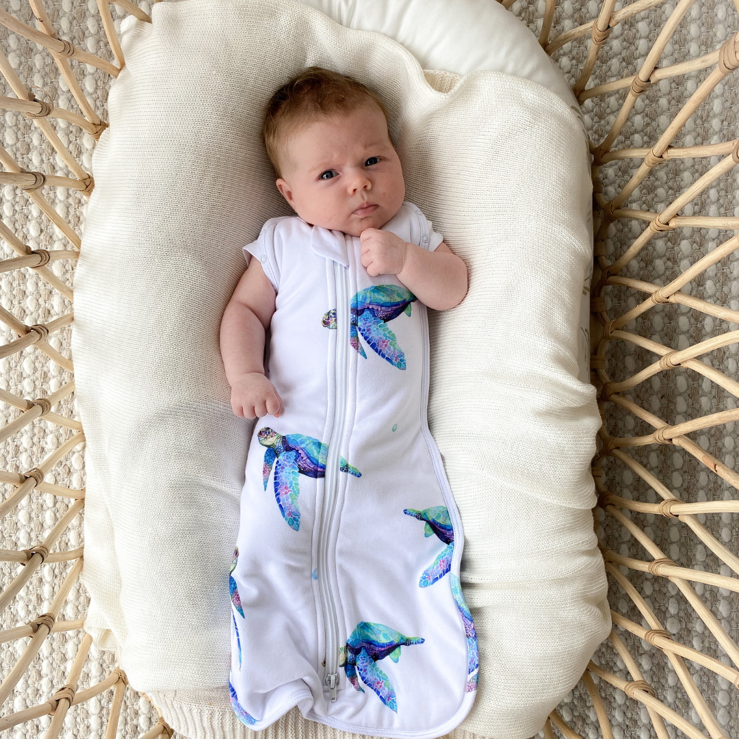 Newborn Sleeping Bag 1.0 TOG (Sea Turtle)