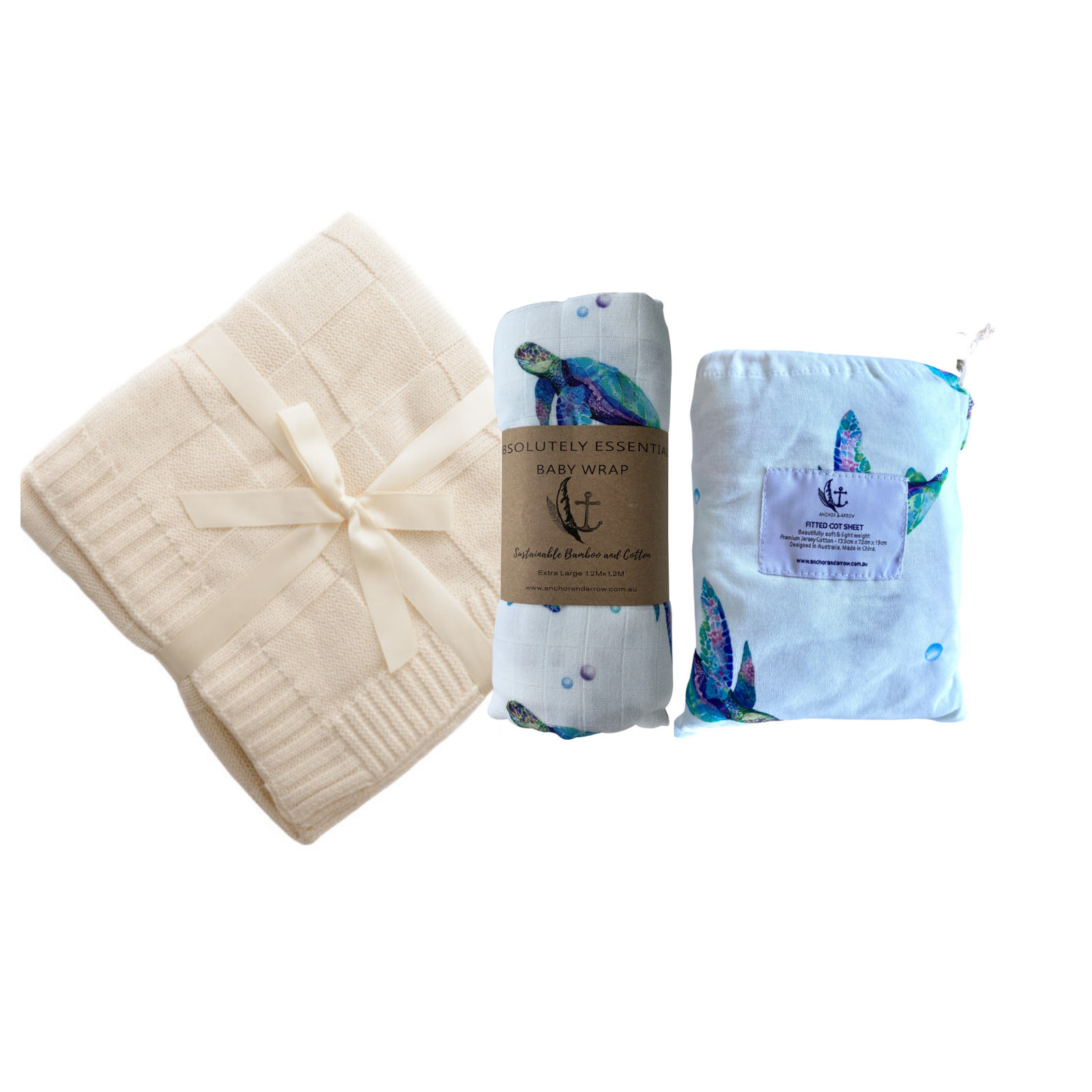 Newborn Baby Gift Set - Sea Turtles