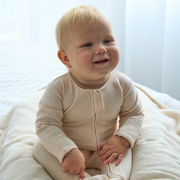 NEW Warm Zippy Romper - Oatmeal