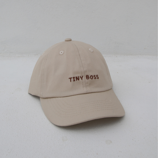 Matching Tiny Boss Cap Bundle - Beige