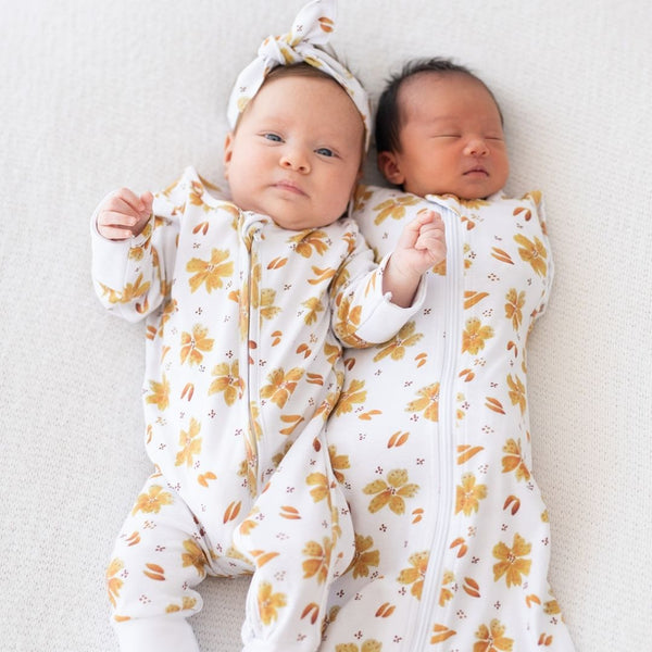 Newborn Cotton Sleeping Bag 1.0 TOG - Summer Blooms