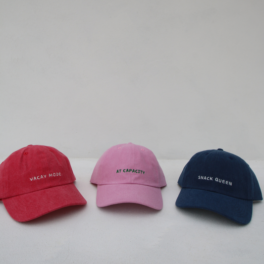 'Snack Queen' Cap | Stonewash Blue