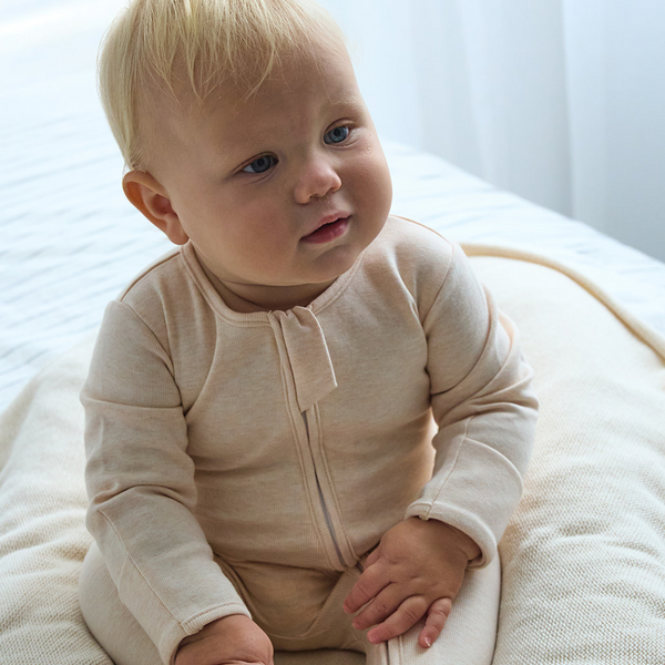 NEW Warm Zippy Romper - Oatmeal