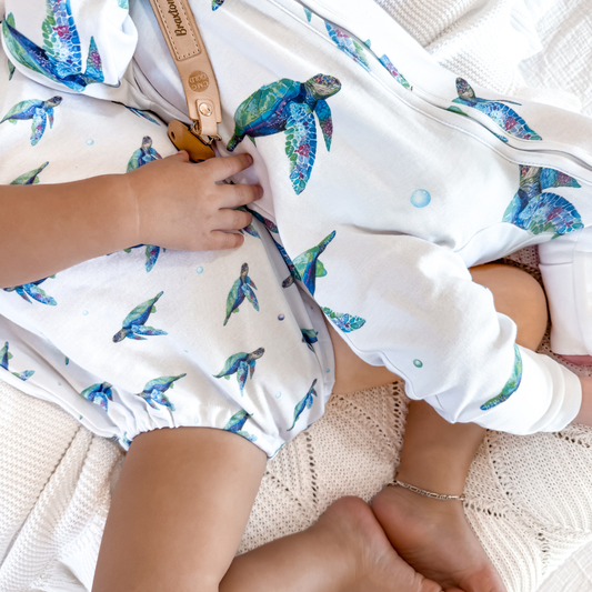 Bubble Romper | Sea Turtle