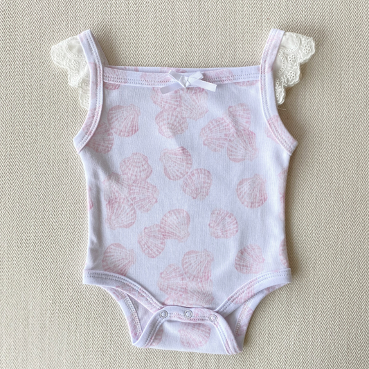 Frill Bodysuit - Seashell