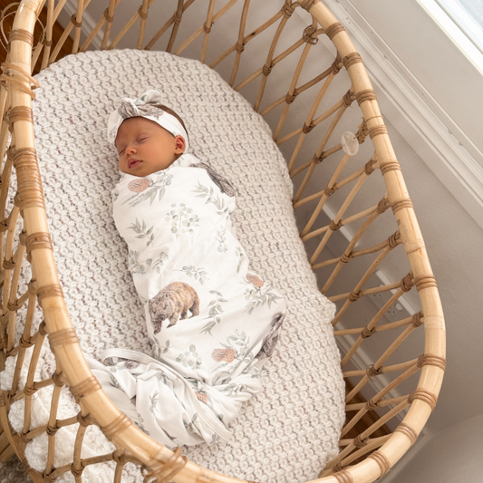 Australiana Jersey Swaddle & Beanie