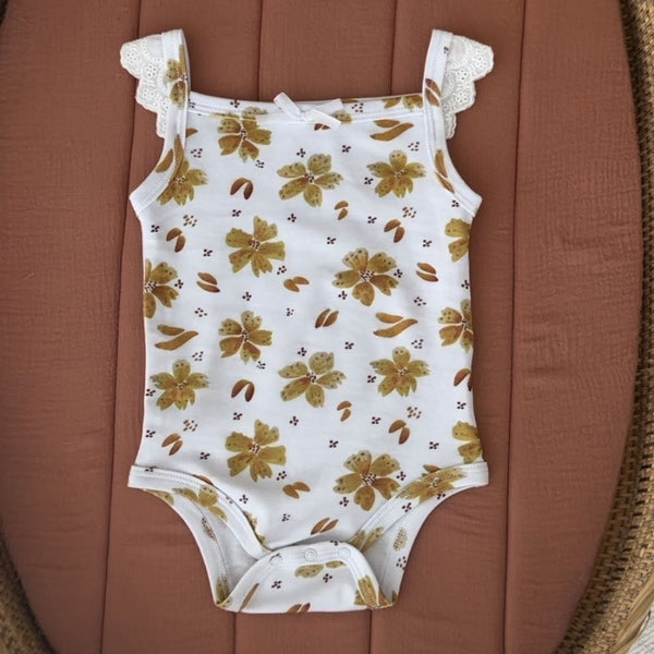 Frill Bodysuit - Summer Blooms