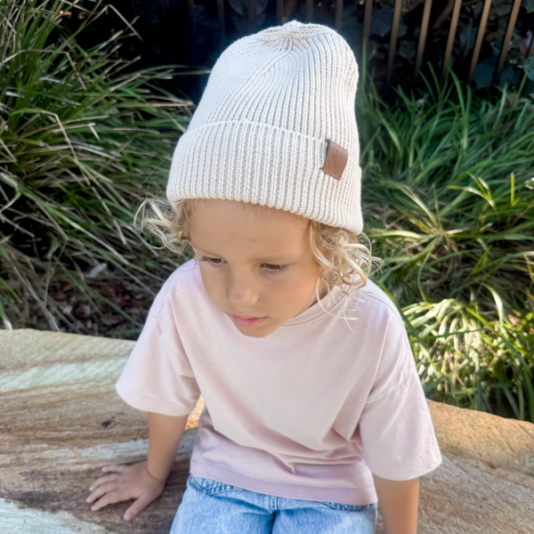 Cotton Beanies - Sand