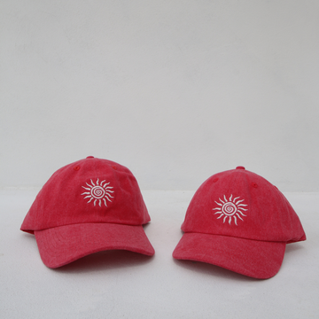 Matching Sun Cap Bundle - Stonewash red