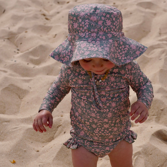 Swim Sun Hat - Summer Sage