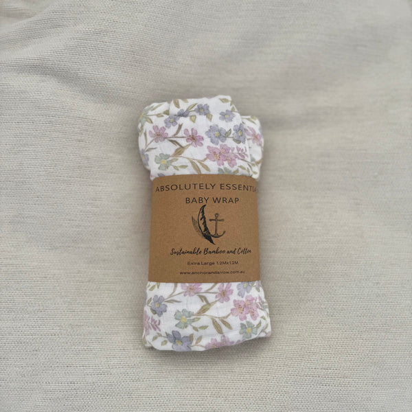 Organic Bamboo Cotton Swaddle - Daisy Dreams