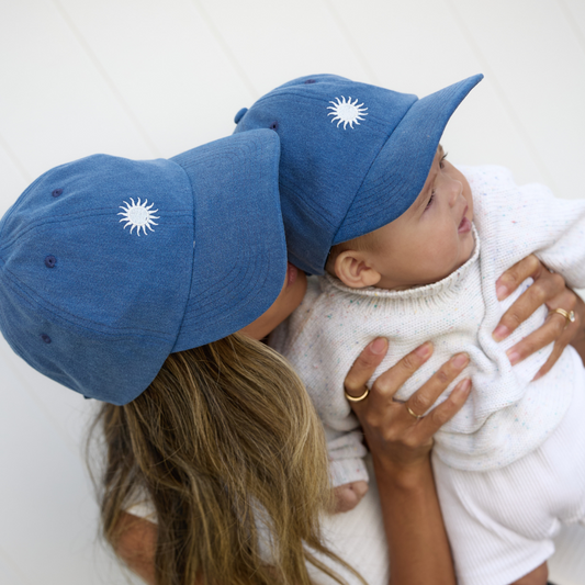 Matching Sun Cap Bundle | Stonewash Blue