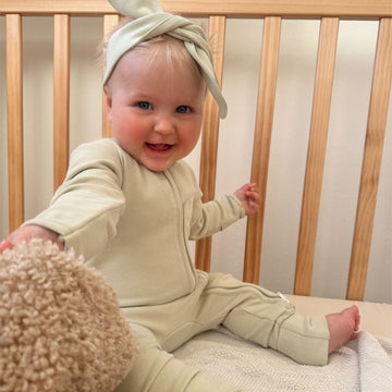 Warm Zippy Romper | Sage