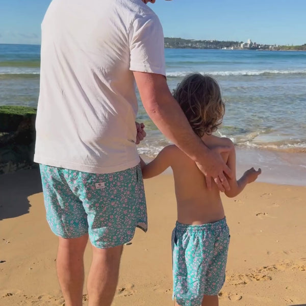 Matching Archie Board Short - Teal