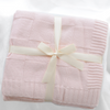 Knit Baby Blanket | Dusty Pink