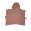 Linen Hooded Poncho Towel - Blush