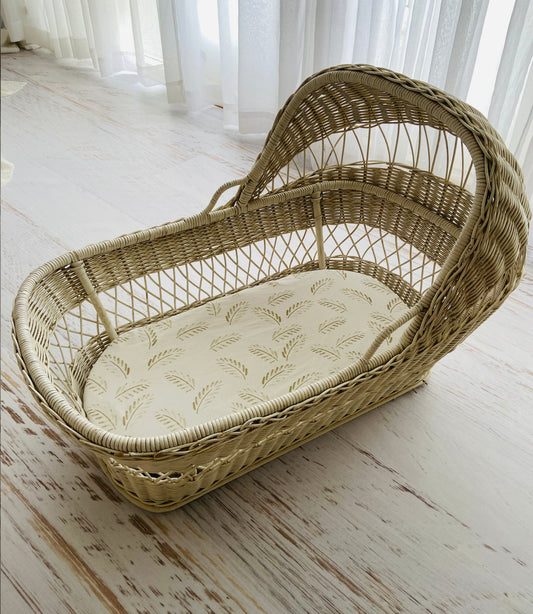 Fitted Jersey Cotton Bassinet sheet/Change Table Cover - Gold Fern